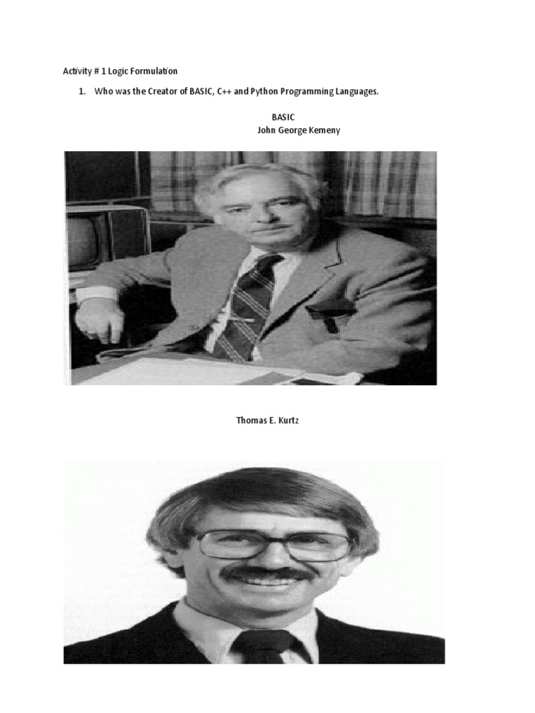 History of BASIC, C++, and Python | PDF | Python (Programming Language ...