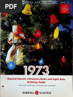GE General Electric 1973 Christmas Lighting Catalog