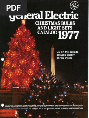 GE General Electric 1977 Christmas Lighting Catalog