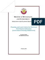 Planning and Load Criteria For Electrical Distribution Substation (Government Housing Subdivision)