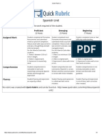 Quick Rubric