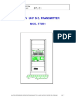 1 KW TV Uhf S.S. Transmitter Mod. Stu31