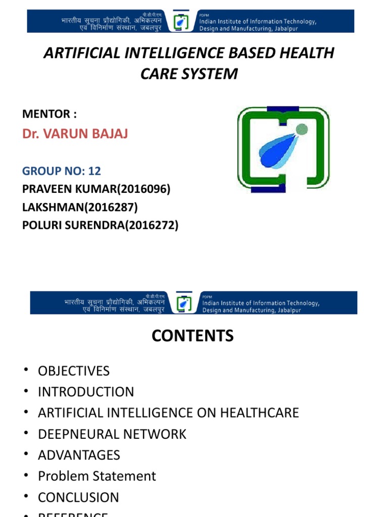 Artificial Intellligence Based On Health Care System | PDF ...
