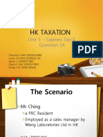 HK Taxation: Unit 5 - Salaries Tax