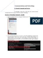 UCCN1004 Data Communications and Networking: Lab1: Network Commands and Services