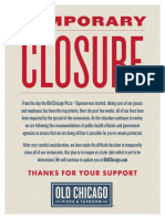 OC - Temporary Store Closure Flyer