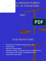 UU Nomor 44 Tahun 2009 Tentang Rumah Sakit