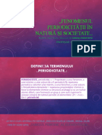 Fenomenul Periodicității În Natură