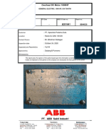 Overhaul DC Motor 1000HP: PT. ABB Sakti Industri