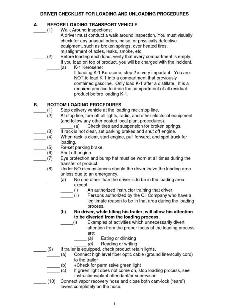 A Comprehensive Guide to Safe and Proper Loading and Unloading ...