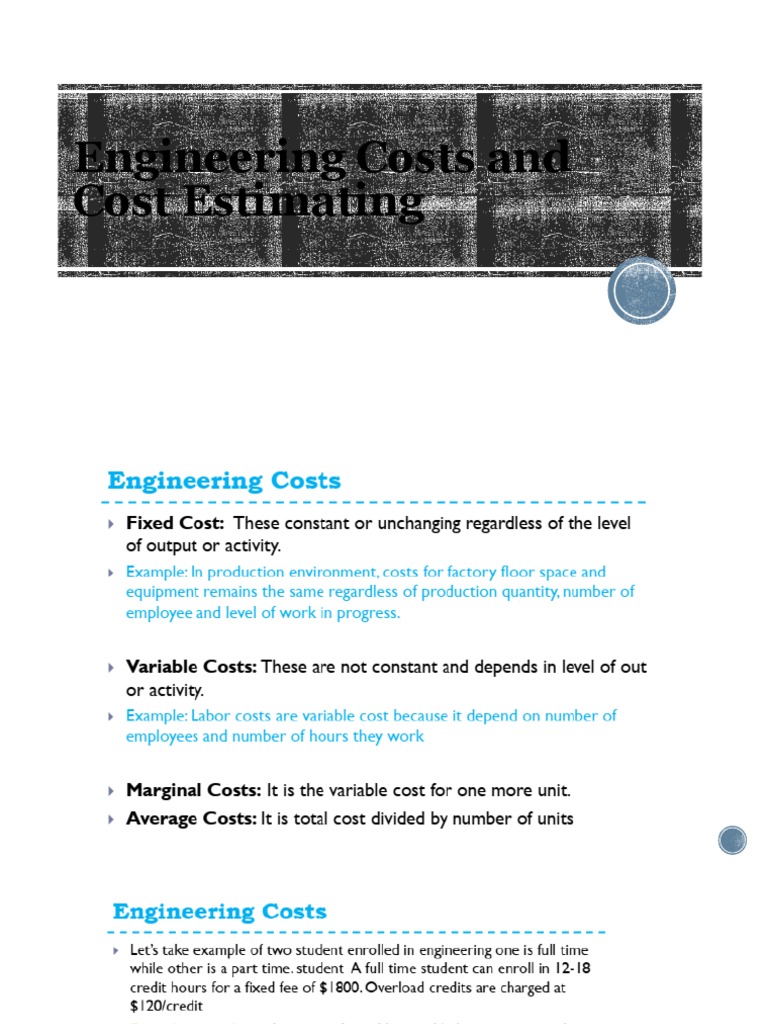 Engineering Costs and Cost Estimating | PDF