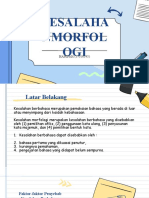 Kesalahan Morfologi