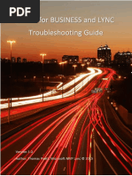 Skype For Business and Lync Troubleshooting Guide - Version 1.0