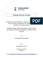 prevención del Síndrome de Abstinencia alcolica