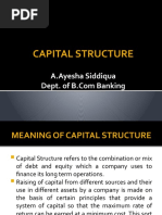 CAPITAL STRUCTURE