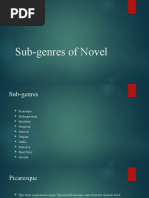 Sub-Genres of Novel