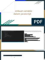 Membuat variable dalam javascript