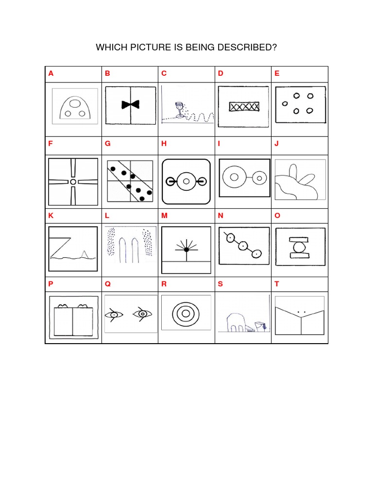 Which Picture Is Being Described 1 | PDF
