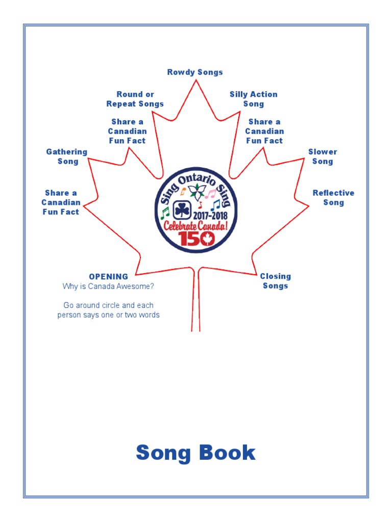 Sing Ontario Sing Song Book PDF Nature