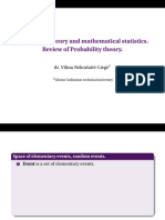 Probability Theory and Mathematical Statistics. Review of Probability Theory