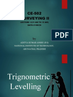 CE-502 Surveying Ii: Aditya Kumar Anshu (P.S) National Institute of Technology, Arunachal Pradesh