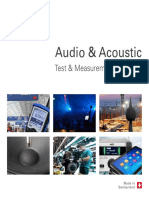 Audio & Acoustic: Test & Measurement Solutions