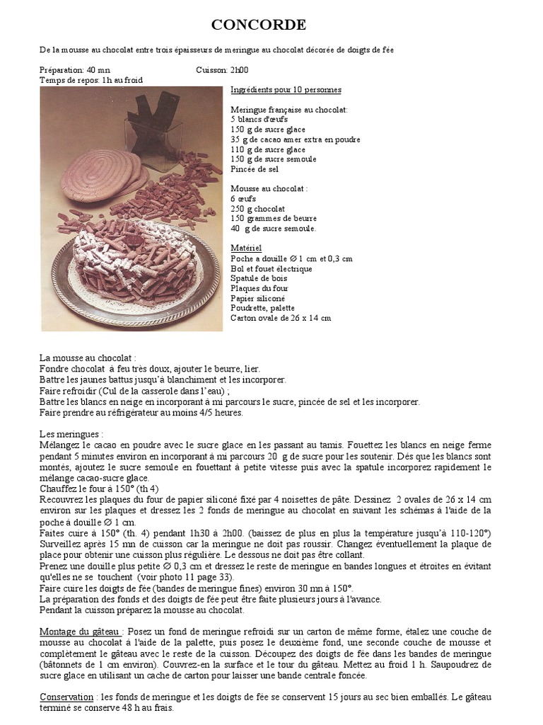 Concorde Pdf Meringue Chocolat
