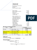 Stability Calculation For Channel Wall: X SGM XB