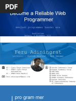 Become A Reliable Web Programmer: Menjadi Programmer Handal Era Kekinian