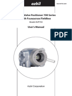 Smart Valve Positioner 700 Series With F Fieldbus User's Manual