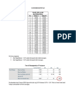 Contoh UJI HOMOGENITAS