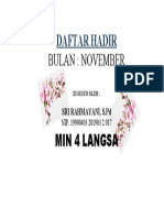 Daftar Hadir Yani