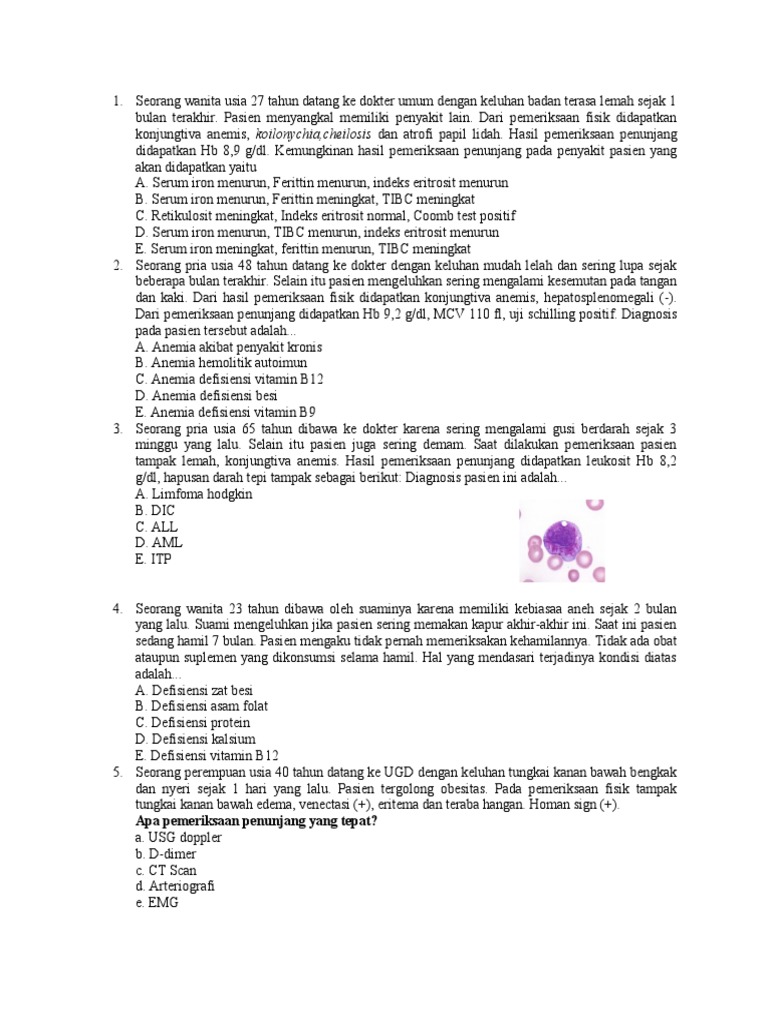 Soal | PDF | Kesehatan Holistik | Sains & Matematika