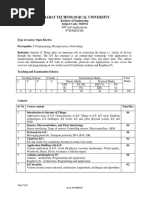 Gujarat Technological University: IOT and Applications 6 Semester