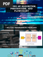 Writing An Algorithm, Pseudocode, and Flowchart