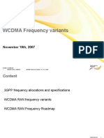 WCDMA Frequency Variants: November 19th, 2007