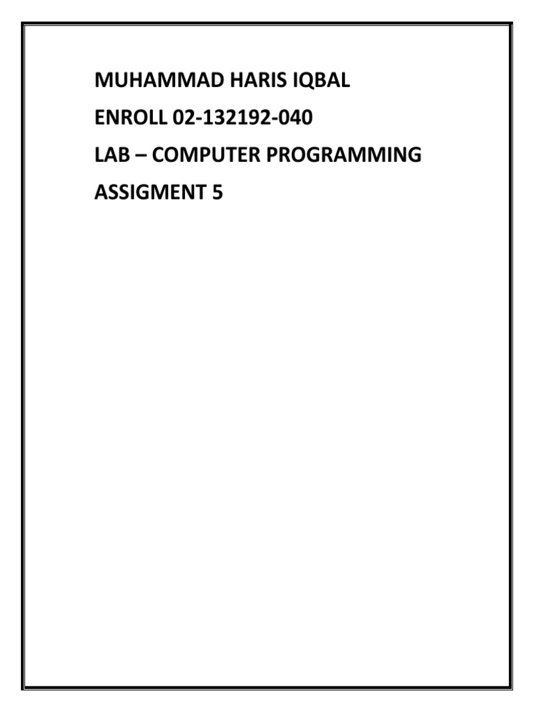 C++ Programming Assignment Solutions | PDF