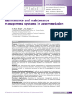 Maintenance and Maintenance Management Systems in Accommodation
