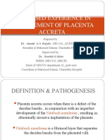 Makassed Experience in Management of Placenta Accreta