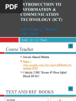 Introduction To Information & Communication Technology (Ict)