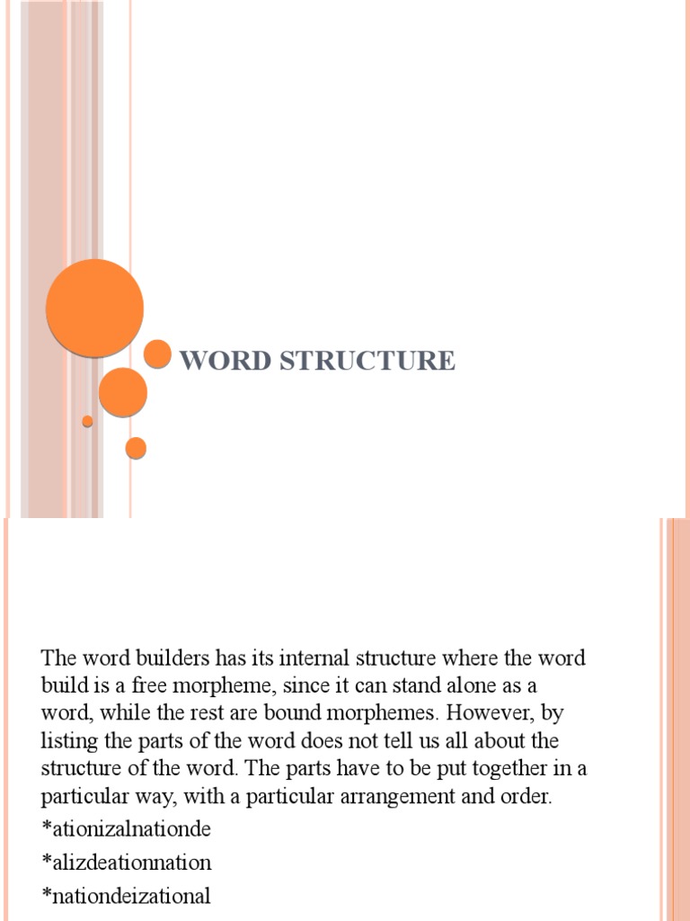 Word Structure Analysis Techniques | PDF