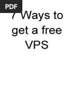 7 Ways To Get A Free VPS