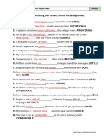 B1 Comparison of Adjectives AD002: Worksheets - English-Grammar - at