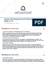 Career Development and Planning HRM 3113: Unit-3 Managing Your Own Career