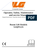 Operator, Safety, Maintenance and Service Manual: Original Instructions Keep This Manual With The Machine at All Times