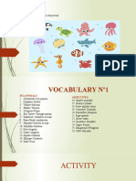 Diapositiva Vocabulario 1 Grado 4