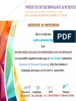 Certificate for Lakku.Lokeswara Rao for "Let's Design, Mechanical En..."(3)