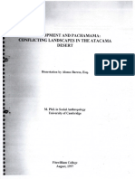 1997 - Barros - Development and Pachamama Conflicting Landscapes in The Atacama Desert - MPhil Diss