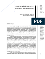 ALVES, Andrea Moraes; MACEDO, Marcelo Ernandez. Reforma Administrativa o Caso Do Reino Unido.