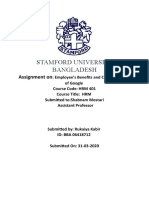 Stamford University Bangladesh: Assignment On